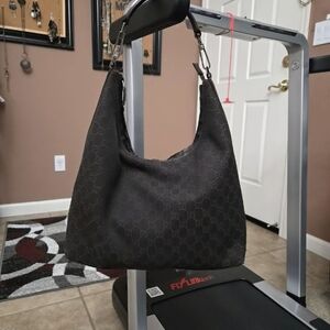 Stylish Black Hobo  GG Bag